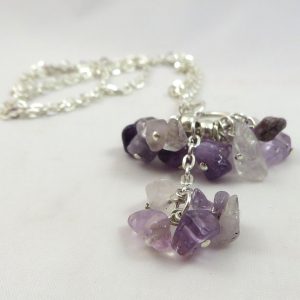A Mess of Amethyst - Necklace - Weezie World