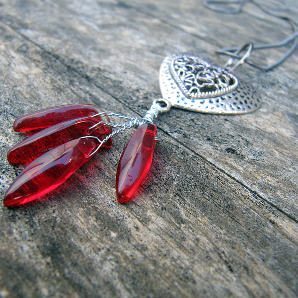 Heart Aflame - Necklace - Weezie World